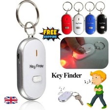 Mini Key Finder Locator Anti-Lost Whistle Beeping Flashing Tracker for Keys Wall
