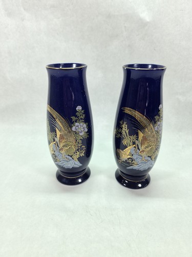 Pair vintage cobalt blue - pair,