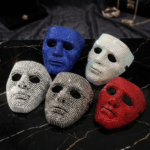 Vintage rhinestone mask - vintage,