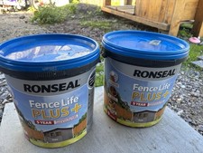 Ronseal Slate Grey Life Plus Wood Shed and Garden Fence Gate Paint 5L
