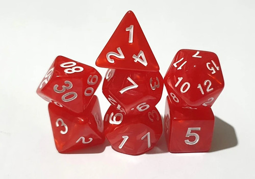 Dnd dice set polyhedral resin - dnd,