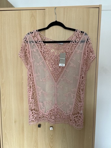 Ladies light pink peach lace - ladies,
