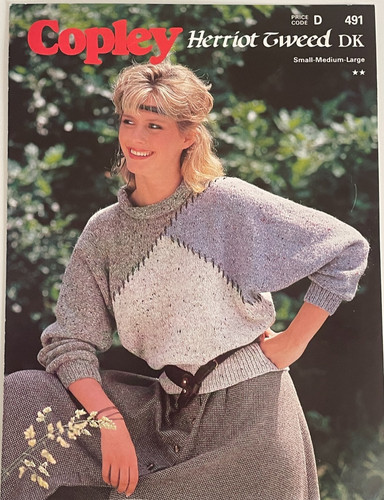 Ladies dolman sweater knitting - dolman,