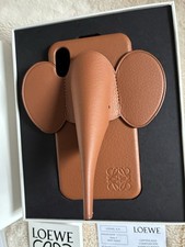 LOEWE Elephant Tan Leather iPhone XS S Case
