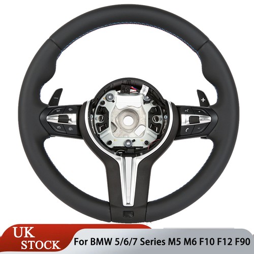 Smooth leather steering wheel - leather,