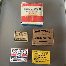 5 VINTAGE BOXES OF AIR GUN