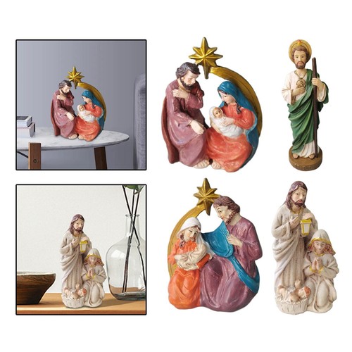 Christ nativity statues scene - christ,