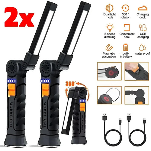 2pcs rechargeable magnetic - 2pcs,