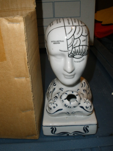 Phrenology head bust ink - bust,