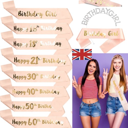 Birthday crown sash and - birthday,