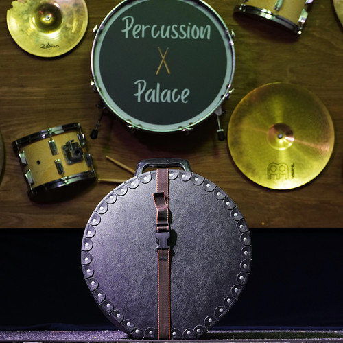 Blond hard drum case - blond, 12"