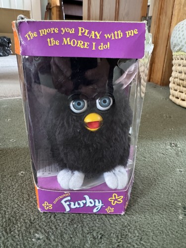 Original furby 1998 all black - original,