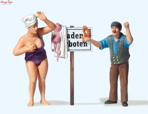Preiser swimming figure - (2),