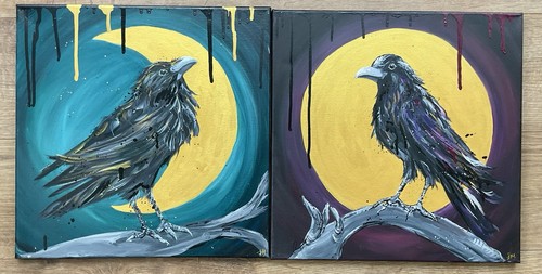 Two original acrylic paintings - two,