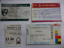 4 Liverpool Ticket Stubs -