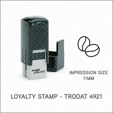 Loyalty Card Stamp Cafe Takeaway Butty Van Bakery - Pocket Sized With Cap - 11mm