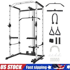 Power Cage Power Rack w/LAT
