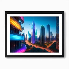 Future World Digital Art Art