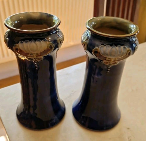 Antique pair royal doulton art - pair,