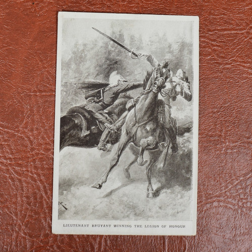 Postcard military lieutenant - military,,