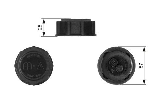 Rc233 gates cap coolant tank - rc233,