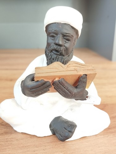 African figure hand - figure, painted