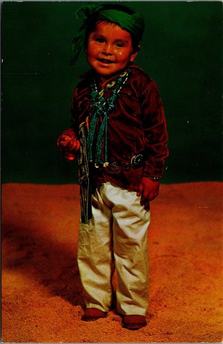 Vintage navajo indian boy - indian,