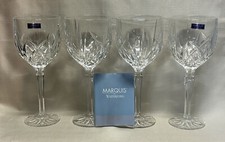E5179 Waterford BROOKSIDE Marquis Wine Glasses Goblets Set of 4 NEW in Box