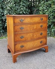 REPRODUX BEVAN FUNNELL SERPENTINE FRONT CHEST OF 4 DRAWERS