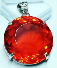 Round Cut 122.35 Ct Pendant