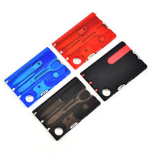 12 In 1 Pocket Credit Card Multi Tools Outdoor Survival Camping Equipment Tool