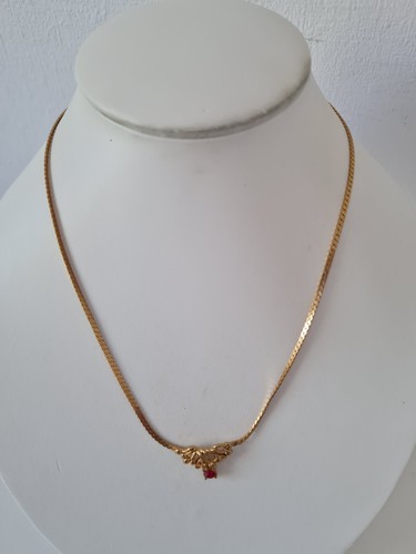 Vintage gold tone ruby - vintage,