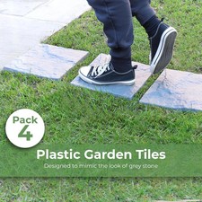 Plastic patio stepping - plastic,