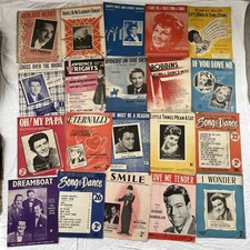 Vintage Antique Sheet Music Magazines - Huge Lot - Over 200 Items some signed