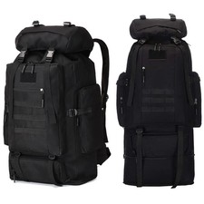 100L Large Tactical Army Backpack Camping Hiking Outdoor Bag Travel Rucksack XXL