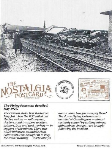 Railway postcard lner merry - postcard,