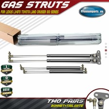 4x Bonnet+Tailgate Gas Struts