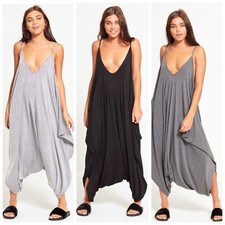 Ladies Cami Harem LagenLook Jumpsuit Romper All In One Women Hareem PlaySuit Top