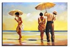 Jack Vettriano-Crazy Dogs-70X50Cm Oil Painting Canvas Signed Art G16135