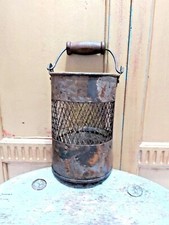 VINTAGE INDIAN METAL JALI POT