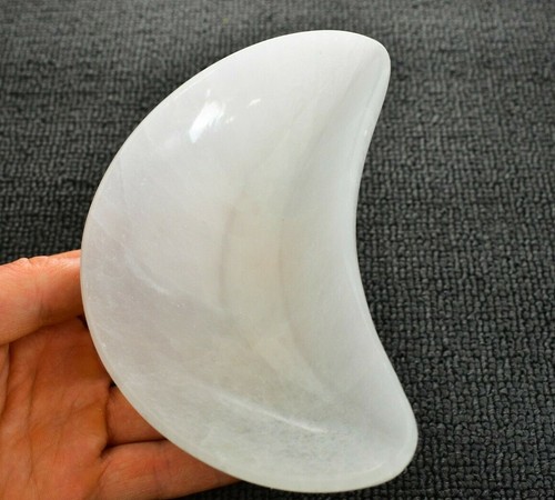 Selenite crystal dish bowl - 1,