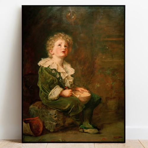 Art poster bubbles millais - art,