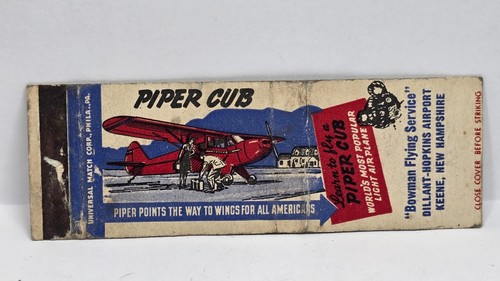 Vintage matchbook cover piper - matchbook,