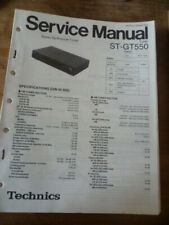 Technics / Panasonic   ST-GT550 Tuner Service Manual