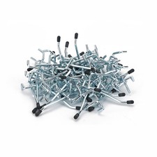 50Pcs Peg Hooks 2 Inch Pegboard Hooks Safety Black Tip Peg Board Hooks UK