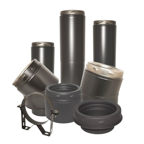 Twin wall flue pipe - pipe, 125mm
