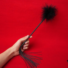 Spanking Paddle Tickler 2in1
