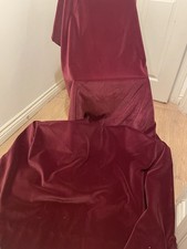 Vintage deep red velvet long