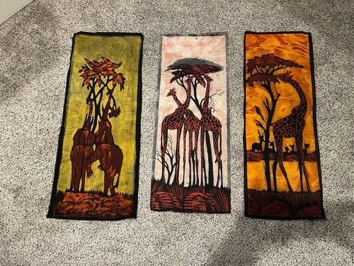 African batik wall hanging - african,