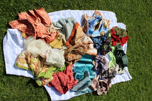 Vintage job lot scarves - job, 19